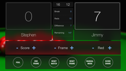 Snooker Scorer Screenshot