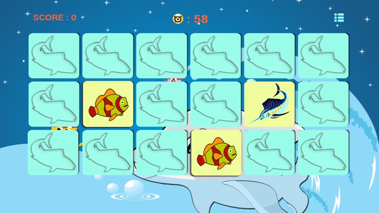 Fish Matching Game - toddler puzzle ocean screenshot-2