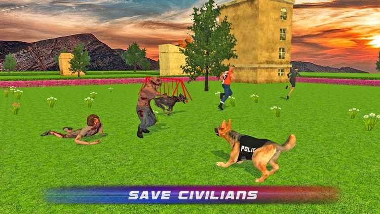 Police Dog vs Dead Zombies