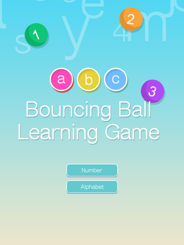 Screenshot #4 pour ABC 123 Bouncing Ball Learning Game