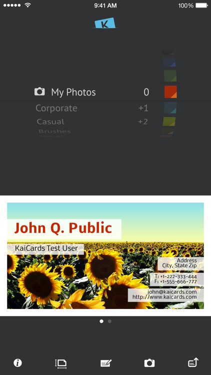 KaiCards - business card maker