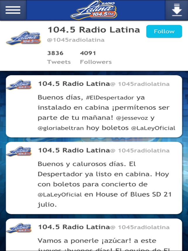 Radio Latina 104.5fm on the App Store