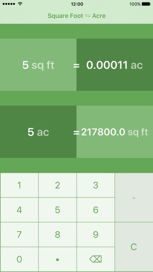 Square Feet To Acres | Square Foot To Acre | ft² to ac(圖2)-速報App