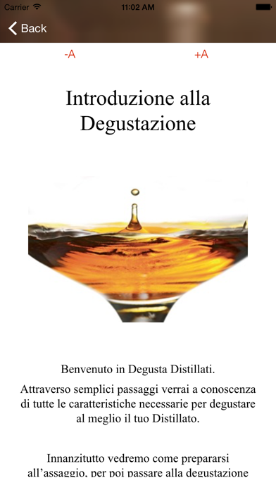 Degusta Distillati Screenshot