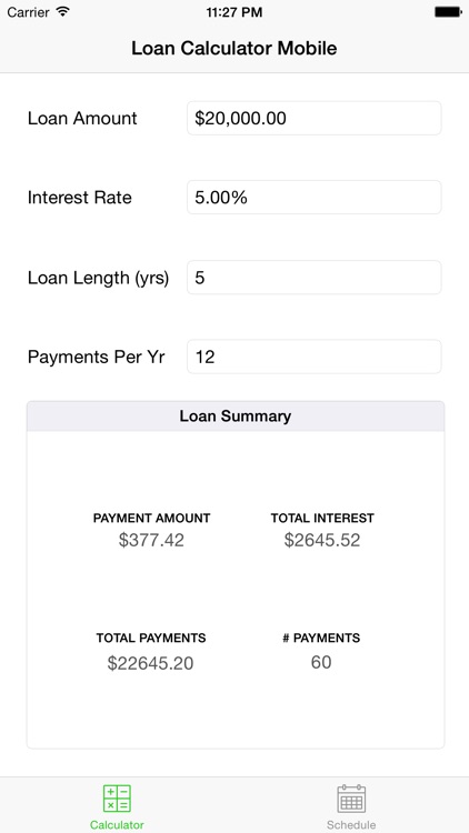 Loan Calculator Mobile