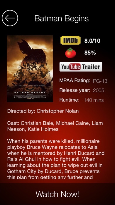 Screenshot #1 pour What to Watch - Movies