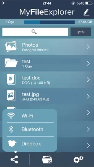 Скриншот My File Explorer на iPhone 5
