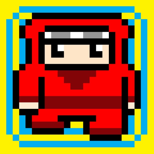 Red Ninja Escape - Go Run Away Challenge 8 bit Games Icon