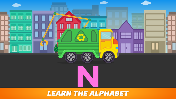 Screenshot #3 pour ABC Garbage Truck - Alphabet Fun Game for Preschool Toddler Kids Learning ABCs and Love Trucks and Things That Go