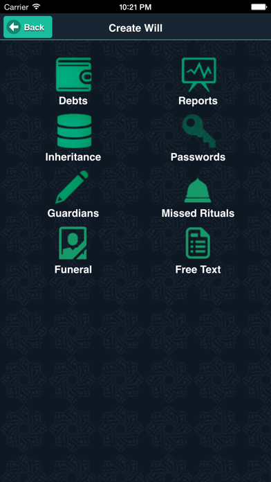 Screenshot #2 pour Wasseyapp الوصية الشرعية Islamic Last Will and Testament