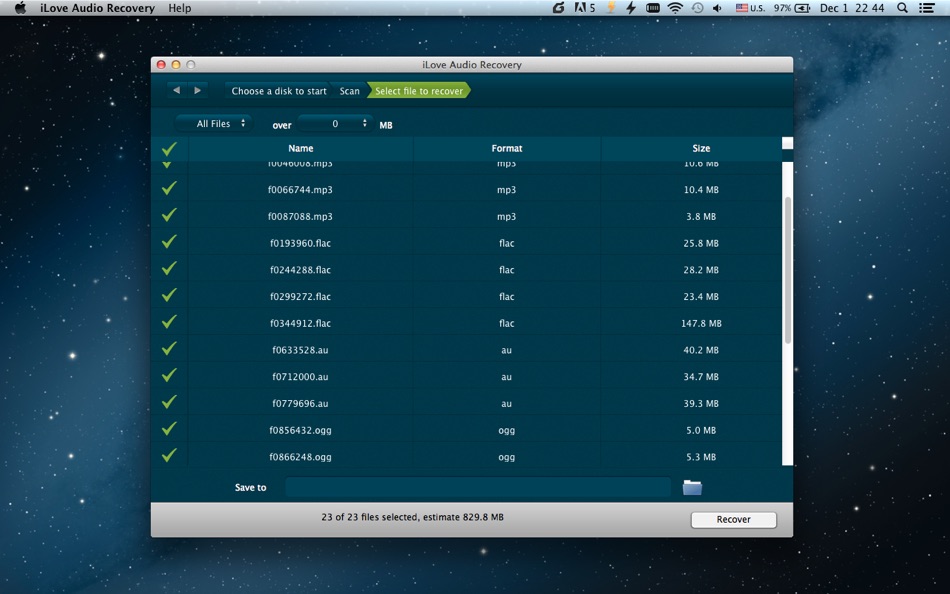 #3. iLove Audio Recovery (macOS) 由: 平 吕