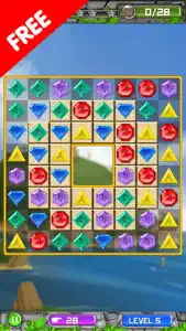 Match 3 Jewel - Jewel Quest Deluxe screenshot #1 for iPhone