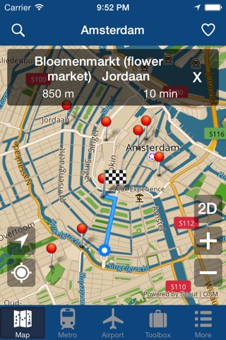 Amsterdam Offline Map - City Metro Airport and Travel Plan screenshot 2