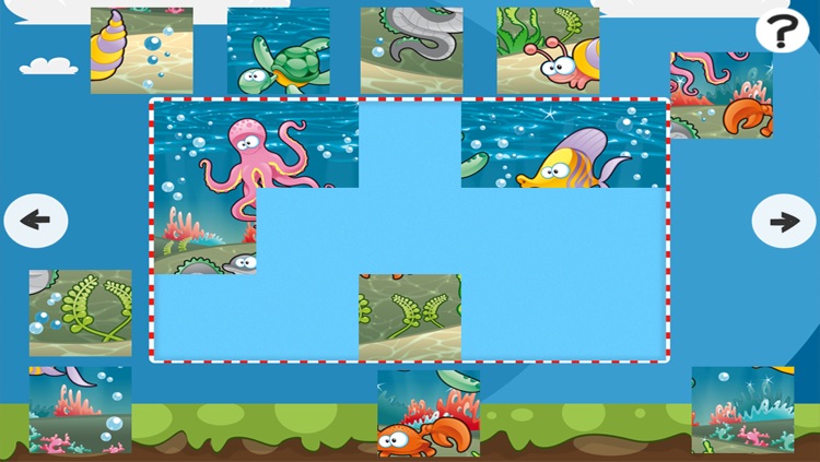 An Ocean Jigsaw Puzzle for Pre-School Children with Animals of the Sea screenshot-4