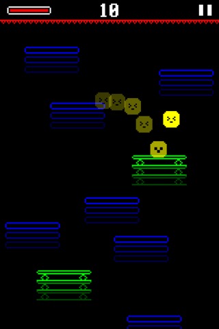 Dac Fall Pixel jump down on series of platform to undergroundのおすすめ画像2