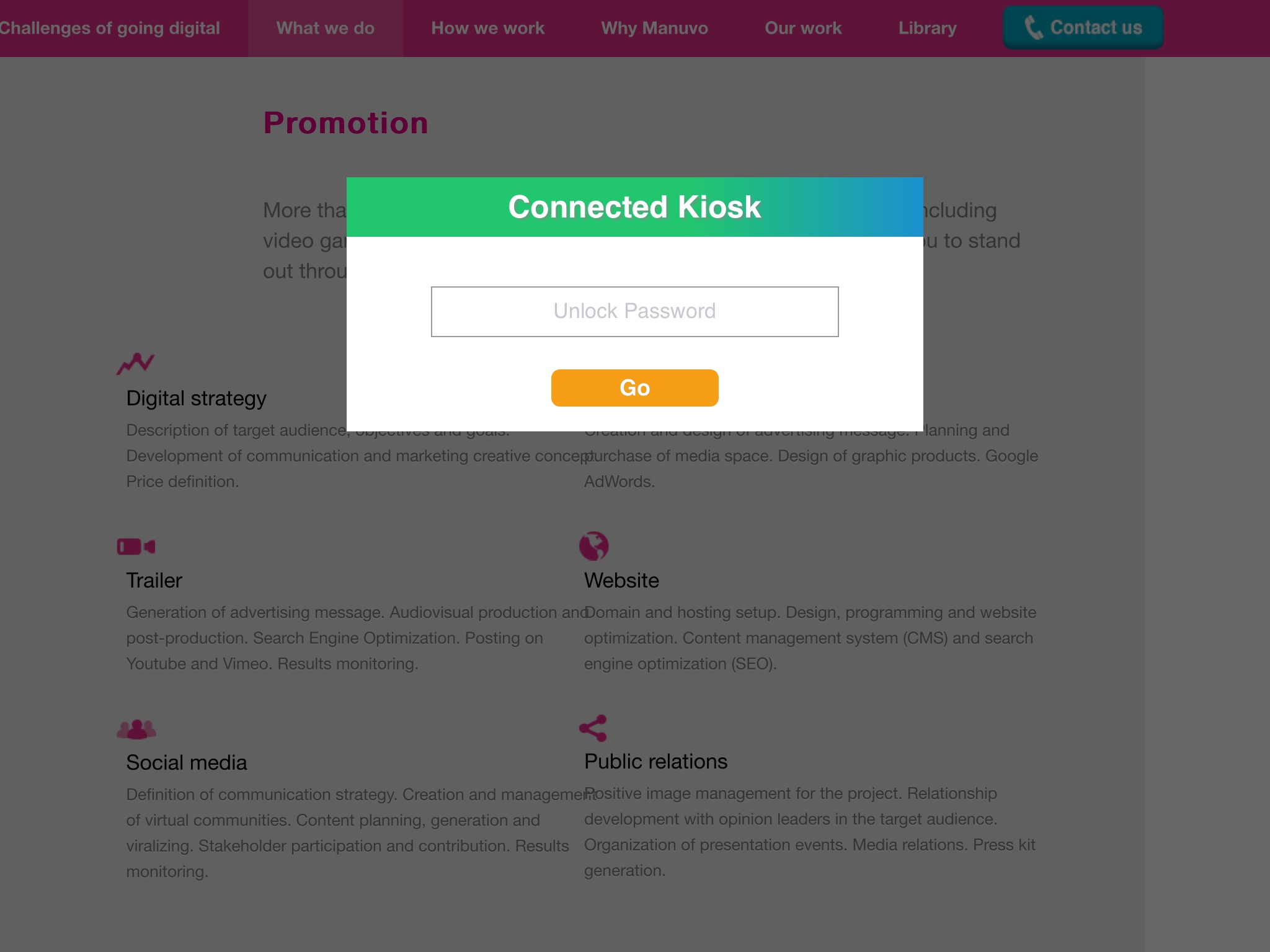 Connected Kiosk Free screenshot 3