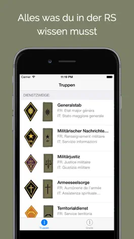 Game screenshot Schweizer Armee: Dienstgrade & Truppen apk