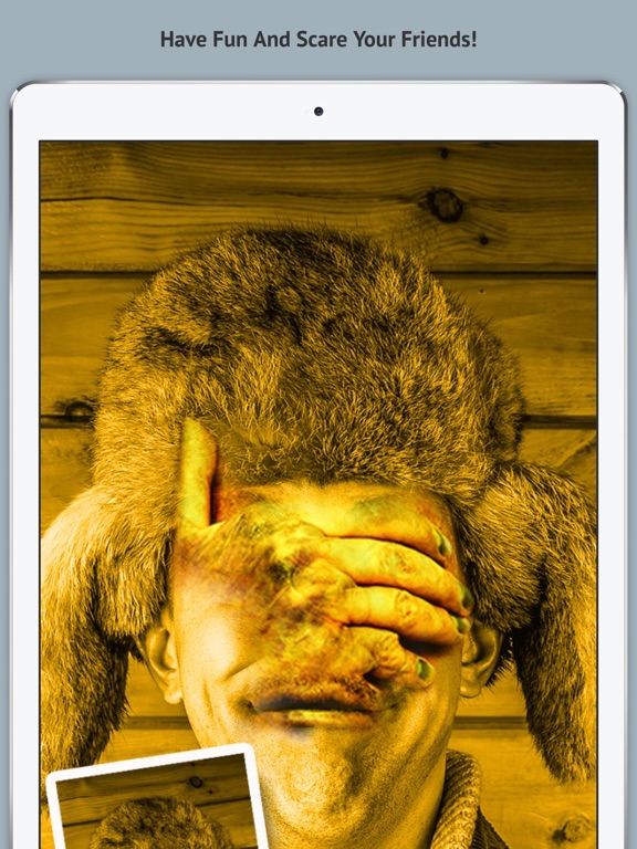 Creepy Booth - Manipulate your friends face into a terrifying monstrosity iPad screenshot