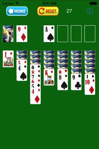 Скриншот из Zeus Solitaire Pyramid Playing Cards Live
