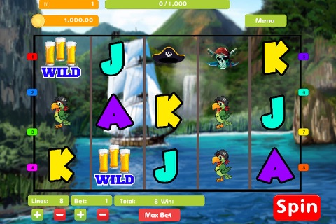 Pirate Ship Kings Las Vegas Poker Slot Machine in Lucky Win Big Jackpot Casino screenshot 4