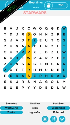 Sci-Fi Movie Word Search Unlimited Free Puzzle(圖3)-速報App
