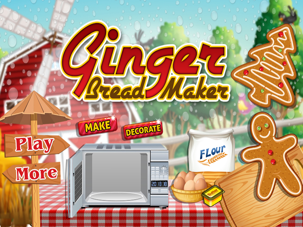 Ginger Bread Maker - Breakfast food cooking and kitchen recipes game