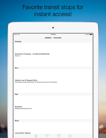 Screenshot #5 pour mbtaGo - Boston MBTA Tracker, Finder, Schedule Assistant, and Alerts