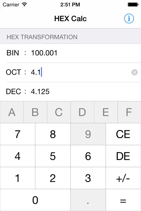 HEXCalc(binary conversion)