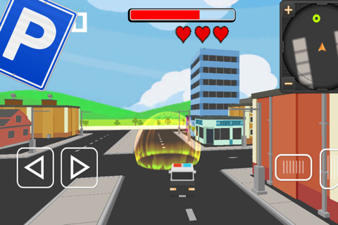 Car-Toon Pixel City Park-ing Sim-ulator Driving School Lite screenshot 3