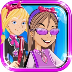 Activities of Izzy And Friends Girl Fashion Story- Sparkles High School Uniform Glam Dress Up Free Game