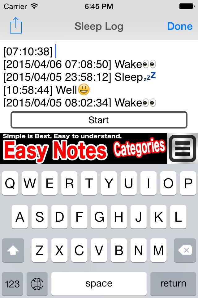 iPhone screenshot