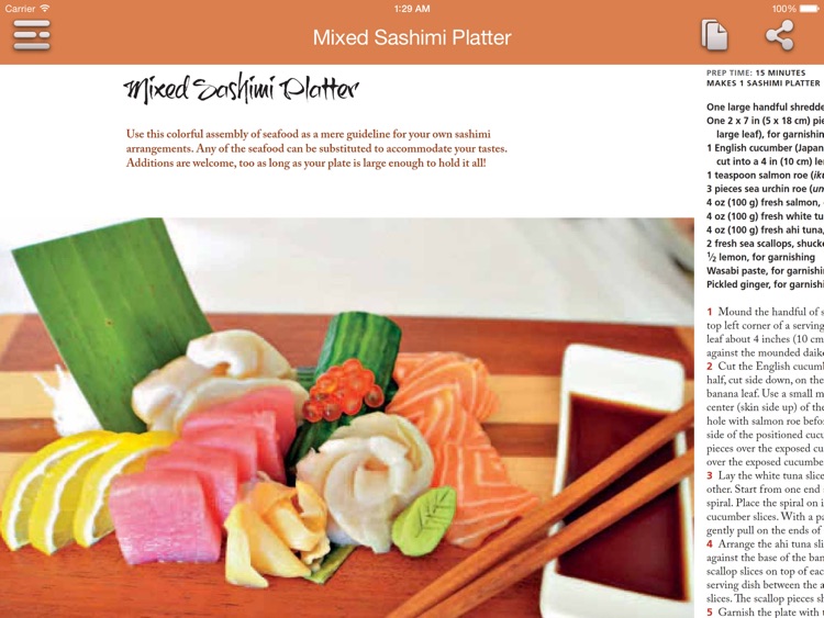 Sushi Recipes for iPad screenshot-4