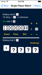 Michigan Liar's Dice screenshot