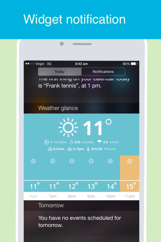 Weather glance - accurate & beautiful forecast with widget screenshot 2