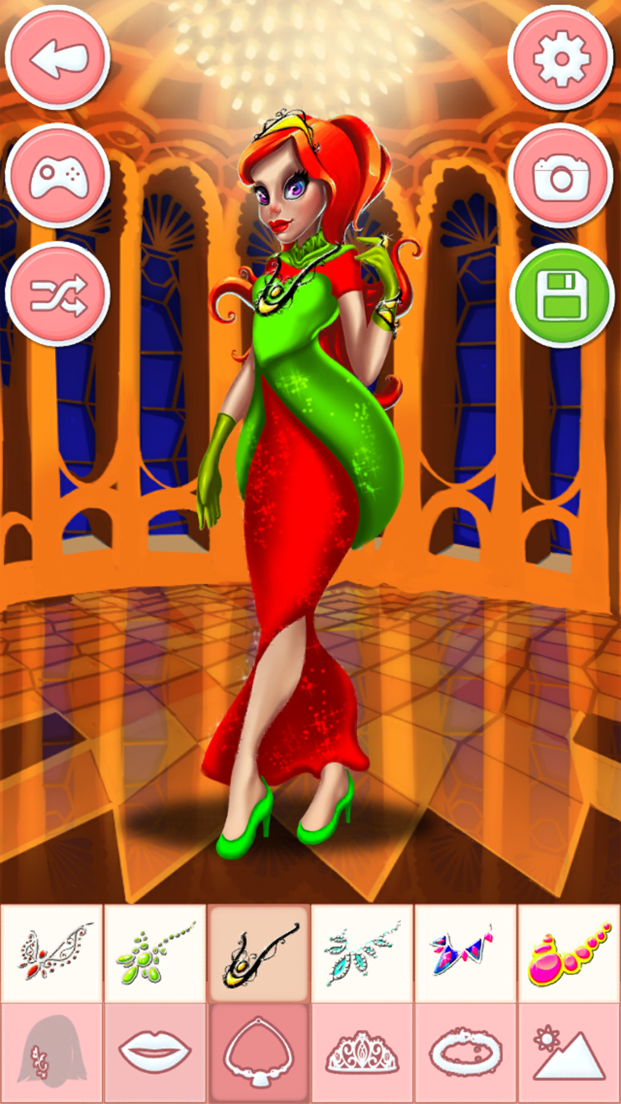 Princess dress-up games - girls make up salon screenshot 3