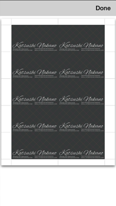 BusinessCardDesigner - Business Card Maker with AirPrint screenshot 5