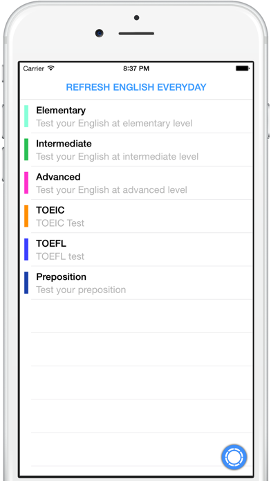 Screenshot #1 pour Refresh English Everyday -  Grammar & Vocabulary
