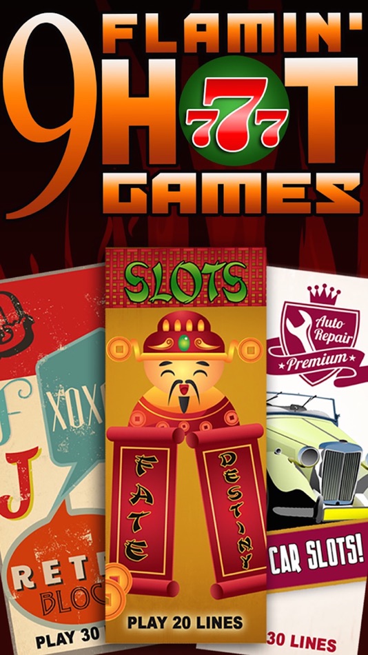 Flaming Super Hot Slots with Progressive Coins and Fireball - Spinners - 1.1 - (iOS)