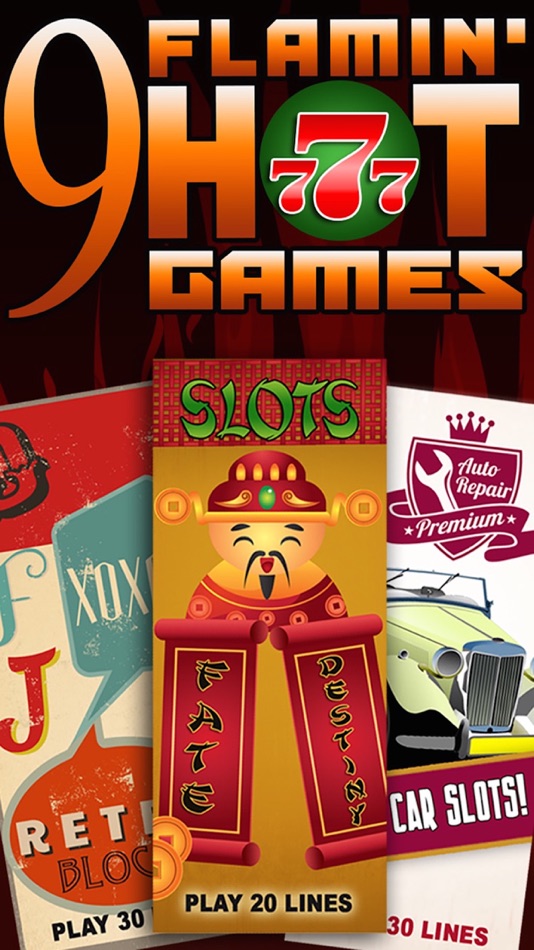 #1. Flaming Super Hot Slots with Progressive Coins and Fireball - Spinners (iOS) 由: Gold Coin Kingdom