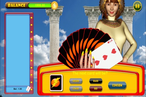 Cleopatra's Pyramid Real HiLo Solitaire screenshot 2