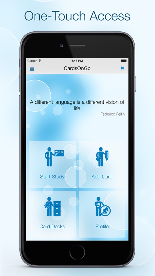 #2. Cards On The Go: foreign language words memorization app with offline dictionaries (iOS) Bởi: ALSEDI Group