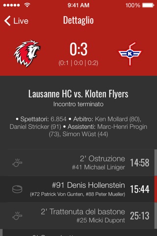 HockeyInfo screenshot 3