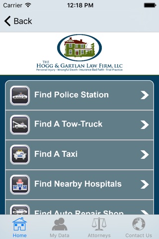 Accident App by Hogg & Gartlan Law Firm screenshot 3