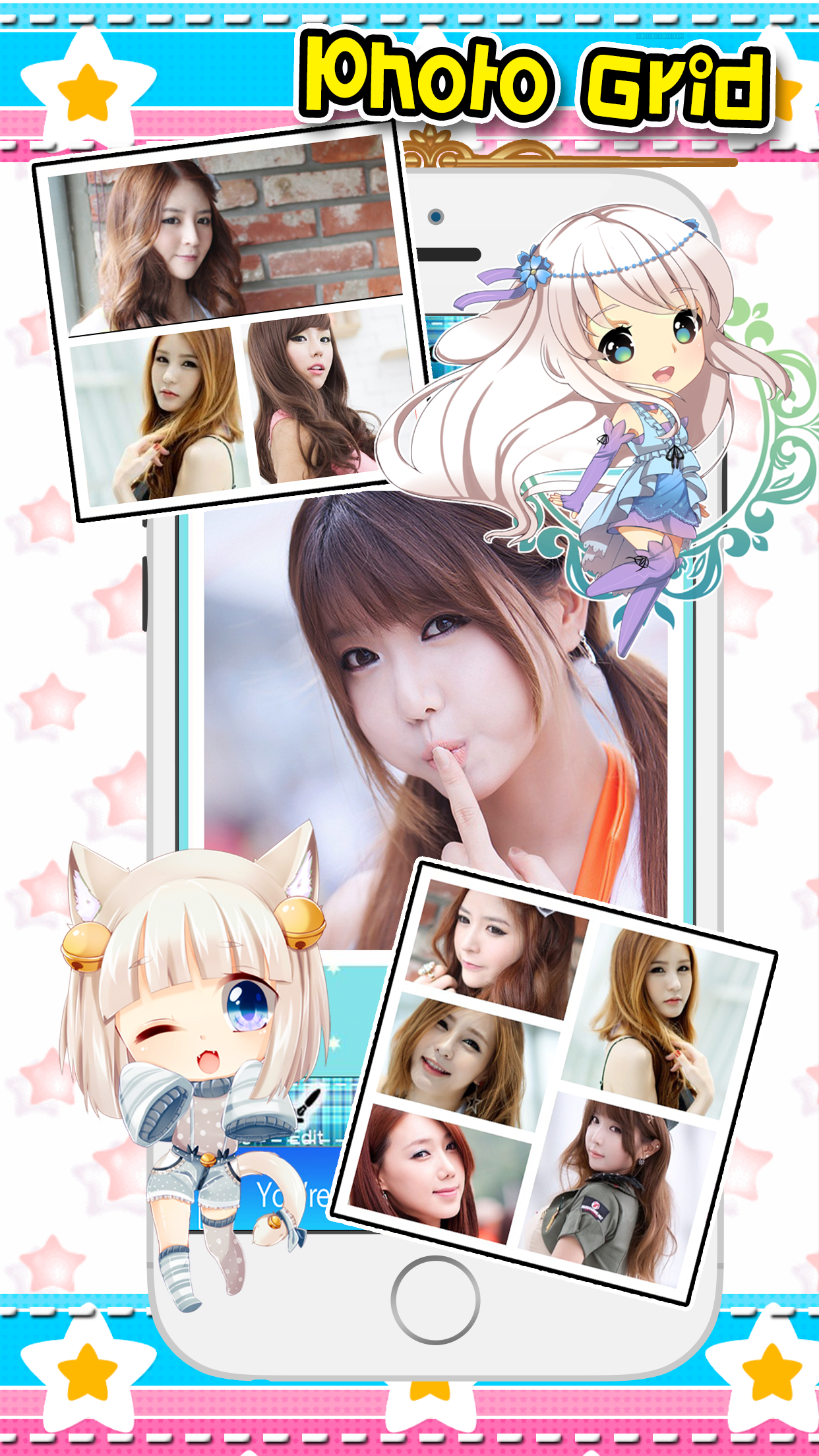 Sweet Camera and Cartoon Sticker Frame screenshot 2