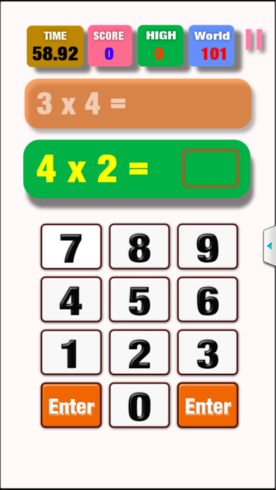 Screenshot #3 pour Speed Multiplication table