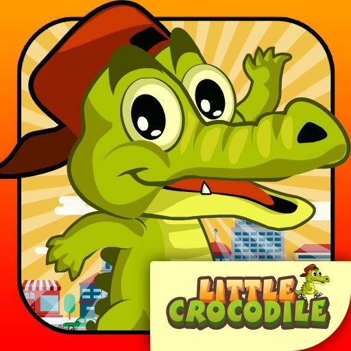 Little Happy Crocodile Run iOS App