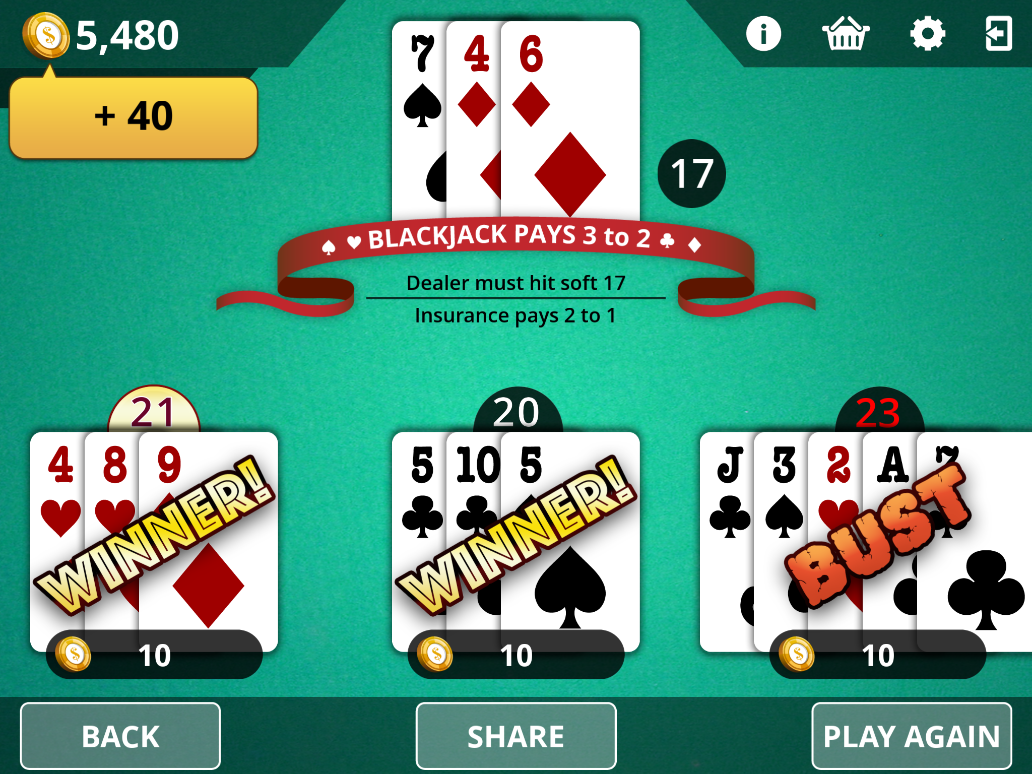 Blackjack - Royal Online Casino screenshot 7
