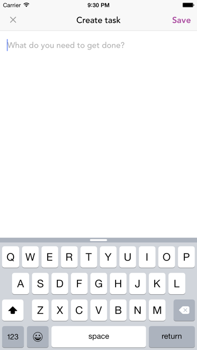 Punt – Simple task list iPhone screenshot 2 - Productivity app