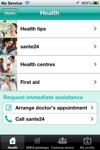 SWICA Gesundheitsorganisation screenshot 2