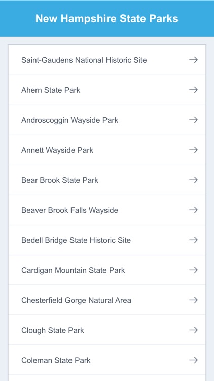 New Hampshire National Parks & State Parks